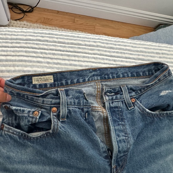 Levi’s 501 straight jeans. Button up. W27 L30 - Picture 4 of 5